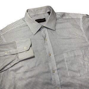 Donald J Trump Signature Collection Dress Shirt Plaid Regular Fit‎ Mens 17 36/37